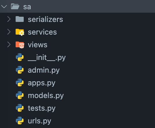 django project structure sample 2