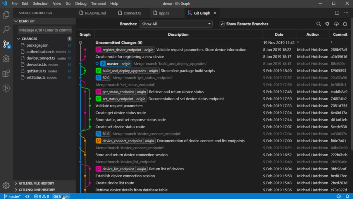 Git Graph Extension